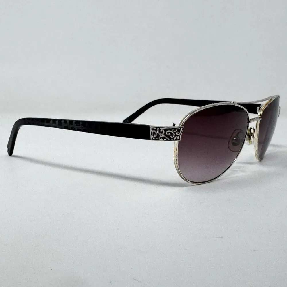 Brighton Sugar Shack A12098 Sunglasses Silver Brown 57-15-135